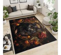 YXQAIED Tapis pour chambre de fille, motif chat de dessin animé, 60 x 90 cm, tapis imprimé chats mignons pour chambre d'enfant, tapis imprimé chat mignon pour chambre à coucher, salon