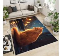 YXQAIED Tapis pour chambre de fille, motif chat de dessin animé, 90 x 150 cm, tapis imprimé chats mignons pour chambre d'enfant, tapis imprimé chat mignon pour chambre à coucher, salon