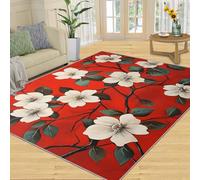 YXQAIED Tapis Salon Bois, Tapis Japonais, Traditionnel Poils Antidérapant Courts Doux Moquette pour Salon Chambre Bureau pour Un Nettoyage Facile 70 x 140 cm