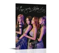 YXRONG Blackpink Chanteur Musique Affiches Décoration Album Poster Peinture à L'huile Toile Poster Et Art Pictorial Moderne Décoration Maison Chambre Poster 20 x 30 cm Style Cadre