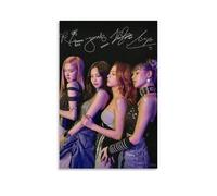YXRONG Blackpink Chanteur Musique Affiches Décoration Album Poster Peinture à L'huile Toile Poster et Art Pictorial Moderne Décoration Maison Chambre Poster 30 x 45 cm Sans Cadre