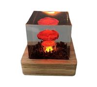 YXRRVING Lampe à explosion nucléaire, veilleuse 3D en forme de champignon nuage, lampe d'ambiance modèle de bombe atomique, lampe nucléaire 2024, veilleuse en résine