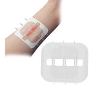 YXRRVING Pansement à glissière, bande de fermeture éclair, bande de suture rapide, pansement indolore pour réparation des plaies, 70mm x 60mm, 1 unité