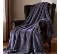 YXRS Plaid Canapé 100 x 300 cm Moelleuse et Chaude Couverture Polaire Flanelle Polyvalente pour Printemps Automne Canapé Ou Lit, Gris Foncé