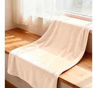 YXRS Plaid Canapé 105 x 180 cm Moelleuse et Chaude Plaid Chaud Hiver Idée Cadeau pour Lits, Canapés, Chaises et Divans, Blanc cassé