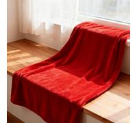 YXRS Plaid Canapé 125 x 180 cm Moelleuse et Chaude Plaid Chaud Hiver Idée Cadeau pour Lits, Canapés, Chaises et Divans, Rouge