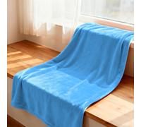 YXRS Plaid Canapé 145 x 170 cm Flanelle Doux et Chaude Plaid Couverture Polaire Toutes Saisons pour Printemps Automne Canapé Ou Lit, Bleu