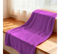 YXRS Plaid Canapé 145 x 170 cm Flanelle Doux et Chaude Plaid Couverture Polaire Toutes Saisons pour Printemps Automne Canapé Ou Lit, Pourpre