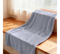 YXRS Plaid Canapé 145 x 170 cm Moelleuse et Chaude Plaid Chaud Hiver Idée Cadeau pour Lits, Canapés, Chaises et Divans, Gris Clair