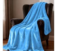 YXRS Plaid Canape Couverture Polaire 75 x 280 cm Moelleuse et Chaude Plaid Tout Doux Idée Cadeau pour Lits, Canapés, Chaises et Divans, Bleu