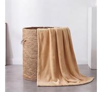 YXRS Plaid Polaire 105 x 185 cm Doux et Chaud Couverture Canape Idée Cadeau pour Printemps Automne Canapé Ou Lit, Chameau