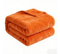 YXRS Plaid Polaire 200 x 220 cm Flanelle Doux et Chaude Couverture en Polaire Polyvalente pour Lit Canapé Voyage, Orange
