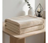YXRS Plaid pour Lit 125 x 180 cm Doux et Chaud Plaid Couverture Polaire Toutes Saisons pour Printemps Automne Canapé Ou Lit, Blanc cassé