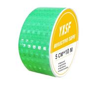 YXSF Ruban adhésif réfléchissant vert, autocollant, 5 cm x 10 m Ruban adhésif réfléchissant, ruban adhésif réfléchissant autocollant pour voitures, camions, bateaux, camping-cars, motos, VTT