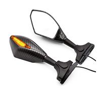YXSM Rétroviseur Moto LED Clignotants Rétroviseur Rétroviseurs Latéraux pour Suzuki Bandit 650S GSF1200 GSF1250 GSF650 Bandit (Couleur : 2)