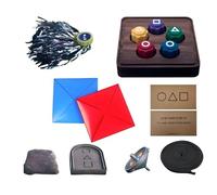 YXthognyx Jeu coréen Gonggi, Ensemble de Jouets de Jeu de calmar - Jeux de Voyage Traditionnels coréens en Famille, coréen Gonggi Un Merveilleux Cadeau (Set)