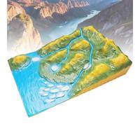 YXVLFK Modèle de démonstration de la sédimentation | Modèle géologique 3D de tectonique des plaques - Outil pédagogique pour l'enseignement de la géographie