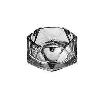 YXWJ Cendrier géométrique en Verre Coupe-Vent et Anti-poussière cendrier à cigares Plusieurs Couleurs Intérieur Extérieur (9,5 x 5,5 cm/ 3,7 x 2 po)
