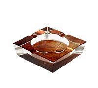 YXWJ Cigare cendrier en Verre Cristal cendray carré Salon créatif au Cendre de cendrier intérieur et de décoration extérieure de Table de Table