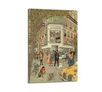 YXWOYNHY Poster d'anime - Les aventures de Tintin - Impression sur toile - Décoration murale moderne pour chambre à coucher - 20 x 30 cm