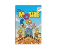 YXWOYNHY Poster de film de dessin animé Les Simpsons - Impression sur toile - Décoration murale moderne pour chambre à coucher - 50 x 75 cm