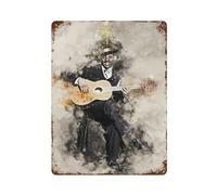 YXWOYNHY Poster en métal avec plaque en métal de Robert Johnson de Robert Johnson - Décoration murale moderne pour la maison, bar, boutique, cadeau vintage - 40 x 30 cm