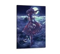 YXWOYNHY Touhou Poster de jeu de projet décoratif sur toile - Poster mural et image d'art moderne pour chambre à coucher - 60 x 90 cm
