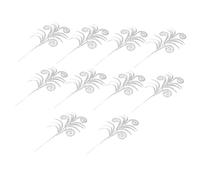 YXWYXWA 10 pièces de Feuilles de noël, Pics Floraux, fougères artificielles pour l'extérieur, Branches d'arbre pour la décoration, Feuille Scintillante, Feuille Scintillante, décor de Feuille
