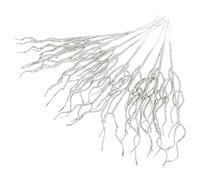 YXWYXWA 10 pièces décorations de noël Feuille de noël décorations de gâteau de noël Arbre de noël Feuilles de Poinsettia de noël Petites décorations Branches dorées pour Vase Fleurs