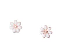 YXWYXWA 100% Stud Earring for Women Man Hollow Flower Rose Color Lover's Engagement Jewelry Ear Hook