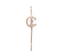 YXWYXWA 1pc Boucles d'oreilles à Crochet Crawler pour Dames, Clip Diagonal de Boucle d'oreille, Conception personnalisée Conception Classique, Bijoux présente pour Les Femmes Qui présentent