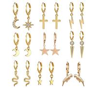 YXWYXWA 9 Pairs Earrings for Women, Acrylic Earrings Vintage Earrings Dangle Vintage Drop Earrings Earrings for Women Girls Holiday Party Present