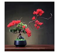 YXWYXWA Arbre de bonsaï Artificiel Arbre Artificiel Artificiel , 18 Pouces Plantes de Maison Artificielle en Pot, Belle Plante de bonsaï en pin, pour décoration de Bureau Affichage des bonsaï