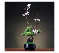 YXWYXWA Arbre de bonsaï Artificiel Arbre Artificiel Artificiel , 18 Pouces Plantes de Maison Artificielle en Pot, Belle Plante de bonsaï en pin, pour décoration de Bureau Affichage des bonsaï