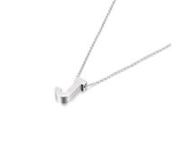 YXWYXWA Bijoux de la Femme - Chaîne de chaînes en Acier Inoxydable avec Initial, Pendentif Cable charnière à tête de Baleine, Cadeau de fête d'anniversaire pour Femmes