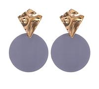 YXWYXWA Bijoux pour Femmes Boucles d'oreilles en Argent, Boucles d'oreilles de Coquillage Vintage créatifs, carré de Boucles d'oreilles en résine Transparente à la Main