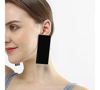 YXWYXWA Bijoux pour Femmes Boucles d'oreilles en Argent, Europe Amérique Exagération Big Rectangle Aryclique Meterial Femmes Drop Boucles d'oreilles pour Les fêtes d'anniversaire Girl