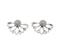 YXWYXWA Bijoux pour Femmes Boucles d'oreilles en Argent pour Femmes, Mode Perles simulées Ailes d'ange pendent Fleurs de Plumes de Feuille de Feuilles