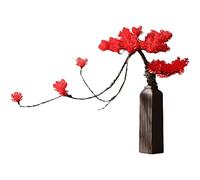 YXWYXWA Bonsaï Artificiel Arbre de pin Artificiel, Fausse Plante, Affichage de Fausses Ornements en Pot d'arbre avec Vase, Plante de bonsaï en cèdre Japonais pour la Maison, décoration de Bureau