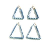 YXWYXWA Boucles d'oreilles à Cerceau en résine Acrylique 2 Ensembles Grandes Boucles d'oreilles géométriques de Cercle géométrique Boucles d'oreilles pour Femmes intéressantes Boucles