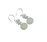 YXWYXWA Boucles d'oreilles de Drop Hetian Jade Longes Boucles d'oreilles en Peluche pour Femmes - Boucles d'oreilles pavillon octogonales, Boucles d'oreilles filantes pour la fête
