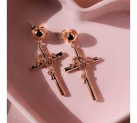 YXWYXWA Boucles d'oreilles en Forme de Cross enveloppées pour Femmes Cocktails d'accessoires de vêtements Quotidiens féminins