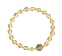 YXWYXWA Bracelet Feng Shui Citrine Wealth Bracelet Beads Reiki Chakra Bracelet Amulet Lucky Adjustable Bracelet Ward Off Evil Spirits Bracelet Suitable Women Men,Style a