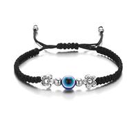 YXWYXWA Bracelet Handmade String Evil Eye Bracelet for Women Men Girls Lucky Braided Black Red String Bracelet Friendship Wish Gift Jewelry