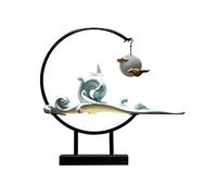 YXWYXWA Brûleurs d'encens Back Flow Encens Burner Céramique Brûleur d'encens en Bois Santal Braveur d'encens rétro Chinois Brûère d'encens Décoration Décoration de Bureau Décoration