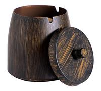 YXWYXWA Cendrier Extra Large avec Couvercle pour Cigarettes, en Acier Inoxydable, sans fumée, sans Odeur, Coupe-Vent, pour la Maison, Le Bureau, la Table, l'extérieur, Le Patio, Le Balcon