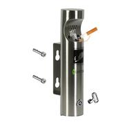 YXWYXWA Cendrier Mural verrouillable, Colonne de cendrier Mural en Acier Inoxydable 304, cendrier extérieur en Acier Inoxydable avec vis clé, pour centres commerciaux, Halls d'hôtel,