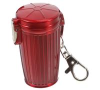 YXWYXWA Cendrier Poubelle à roulettes Portable avec Couvercle, cendrier Compact scellé pour Les déplacements, Le Camping Les activités de Plein air