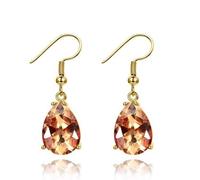 YXWYXWA Color Red Ruby Gemstone Women's Drop Earrings Earrings for Women 10x14mm Party Wedding Presents