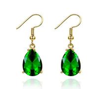 YXWYXWA Color Red Ruby Gemstone Women's Drop Earrings Earrings for Women 10x14mm Party Wedding Presents